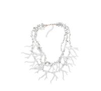 Kette mit Anhänger "Barrier Rief", Damen, Gr. onesize, Stein, weiß, COLLEZIONE ALESSANDRO, Basic, Halsketten, in Form von Korallen, Statementkette (55815610-0) weiß