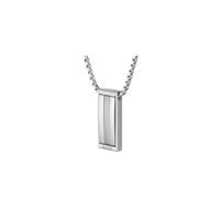 BOSS Silver-tone necklace with stripe-effect pendant - Style BROOKS, HB1580833 Silberfarben ONESI