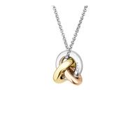 BOSS Dreifarbige Halskette im Knoten-Design - Style HARMONIE, HB1580771 Silberfarben ONESI