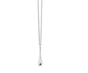 Kette mit Anhänger CAÏ "925/- Sterling Silber rhodiniert", weiß, Halsketten, Damen, 60+5cm, Silber 925 (Sterlingsilber), L: 65 B: 5mm, glänzend, B:5mm (30860338-0) weiß
