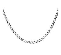 Kette mit Anhänger CAÏ, silber (weiß), Halsketten, Herren, 50cm, Silber 925 (Sterlingsilber), L: 50 B: 2,5mm, glänzend, B:2,5mm (13471309-0) weiß
