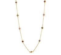 Kette mit Anhänger CELESTA "375 Gelbgold mit Zirkonia bunt", gelb, Halsketten, Damen, 42/45cm, Gold, L: 45, glänzend (79508420-0) gelb