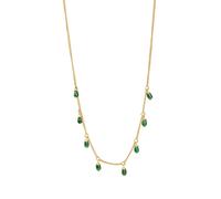 Kette mit Anhänger CELESTA, gelb, Halsketten, Damen, 42,0+3,0cm, Silber 925 (Sterlingsilber), L: 45 B: 3mm, glänzend, B:3mm (11430837-0) gelb