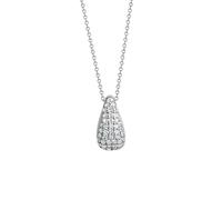 Kette mit Anhänger CELESTA, silber (silbergrau), Halsketten, Damen, 45,0cm, Silber 925 (Sterlingsilber), L: 45 B: 10mm, glänzend, B:10mm (97637867-0) silbergrau