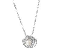 Kette mit Anhänger CELESTA, weiß, Halsketten, Damen, 42+3cm, Silber 925 (Sterlingsilber), L: 45 B: 15mm, glänzend, B:15mm (90604561-0) weiß