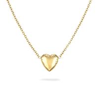 Kette mit Anhänger COPENHAGEN STUDIOS "Schmuck Geschenk Edelstahl Halskette Balloon Hearts", gelbgoldfarben, Halsketten, Damen, Edelstahl, L: 50 B: 1,7mm, B:1,7mm (51198929-0) gelbgoldfarben