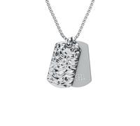 Kette mit Anhänger DIESEL "Diesel Font", silber (edelstahlfarben), Halsketten, Damen, Edelstahl, L: 55 (20400960-0) edelstahlfarben