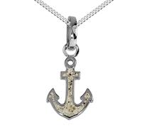 Kette mit Anhänger DUR "DUR Kette mit Anhänger Hoffnung 2.0 - Strandsand" Gr. 42, silber, Halsketten, Damen, 42cm, Silber 925 (Sterlingsilber), L: 40 (68891469-42) silber