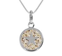 Kette mit Anhänger DUR "- Traum - Strandsand - Silber 925/000 -" Gr. 40, silber (silber 925, silberfarben, weiß), Schmuck_Sets, Damen, 40, Silber 925 (Sterlingsilber) (79586409-40) silber 925, silberf