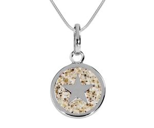 Kette mit Anhänger DUR "- Traum - Strandsand - Silber 925/000 -" Gr. 42, silber (silber 925, silberfarben, weiß), Schmuck_Sets, Damen, 42, Silber 925 (Sterlingsilber) (79586409-42) silber 925, silberf