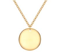 Kette mit Anhänger EASTSIDE "ES403", gelb (gelbgold), Halsketten, Damen, 42,0cm Basiskette + 5,0cm Verlängerung, Edelstahl, aus Edelstahl (32709848-0) gelbgold