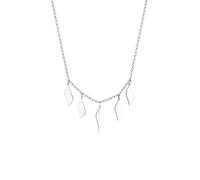 Kette mit Anhänger ELLI "Erbskette Feder Anhänger Boho Festival 925 Silber" Gr. 45, silber, Halsketten, Damen, 45, ohne Stein, Silber 925 (Sterlingsilber), L: 45, Kette mit Anhänger (32822342-45)