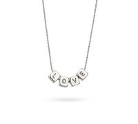 Kette mit Anhänger ELLI "Halskette Buchstaben Love 925 Sterling Silber" Gr. 45, silber, Halsketten, Damen, Silber 925 (Sterlingsilber) (59044450-45) silber