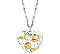 Engelsrufer Schmuck ERN-ALOHAHEART-BIG Damen-Halskette Aloha Herz Bicolor