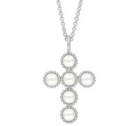 Engelsrufer Schmuck ERN-GLORY-CROSS Halskette für Damen Kreuz Perlen