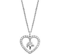 Engelsrufer ERN-HEARTTREE-ZI LILTREE Kette Lebensbaum im Herz mit Zirkonia - Silber rhod. 42 cm