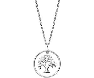 Kette mit Anhänger ENGELSRUFER "Lebensbaum", silber (silberfarben), Halsketten, Damen, Silber 925 (Sterlingsilber), L: 50 B: 1,33mm, Made in Germany, B:1,33mm (86055403-0) silberfarben