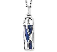 Kette mit Anhänger ENGELSRUFER "POWERFUL STONE LAPISLAZULI" Gr. S, bunt (silberfarben, blau), Halsketten, Damen, S, Silber 925 (Sterlingsilber), L: 50, mit Lapislazuli (53559237-S) silberfarben, blau