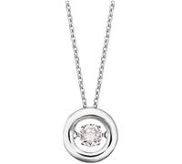 Kette mit Anhänger ENGELSRUFER "Schmuck Geschenk TWINKLE", silber (silberfarben, kristallweiß), Halsketten, Damen, Silber 925 (Sterlingsilber), L: 44 B: 0,5mm, mit Zirkonia (synth.), B:0,5mm (92388024