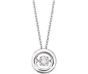 Kette mit Anhänger ENGELSRUFER "Schmuck Geschenk TWINKLE", silber (silberfarben, kristallweiß), Halsketten, Damen, Silber 925 (Sterlingsilber), L: 44 B: 0,5mm, mit Zirkonia (synth.), B:0,5mm (92388024
