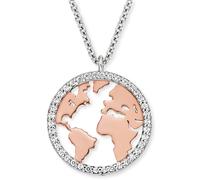 Engelsrufer ERN-WORLD-BICOR-ZI Damen Collier Erde Welt Bicolor 44 cm