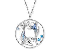 Engelsrufer Kette 925er Silber blau, silber Damen
