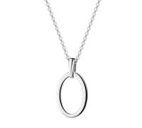 Kette mit Anhänger FIRETTI "Geschenk Silber 925 Halsschmuck Halskette Ankerkette ovale Form", silberfarben, Halsketten, Herren, Silber 925 (Sterlingsilber), L: 45 B: 1,1mm, B:1,1mm (92142161-0) silber