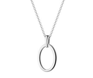Kette mit Anhänger FIRETTI "Geschenk Silber 925 Halsschmuck Halskette Ankerkette ovale Form", silberfarben, Halsketten, Herren, Silber 925 (Sterlingsilber), L: 45 B: 1,1mm, B:1,1mm (92142161-0) silber