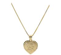 Kette mit Anhänger FIRETTI "Schmuck Geschenk Gold 375 Halsschmuck Halskette Goldkette Venezianer", gelb (gelbgold, 375), Halsketten, Damen, Diamanten Gelbgold 375, L: 45 B: 0,5mm, Diamanten, Gelbgold 