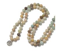 Kette mit Anhänger FIRETTI "Schmuck Geschenk Kupfer Halsschmuck Halskette Baum des Lebens Quaste", silberfarben, blau, grün, hellgrün, braun, orange, schwarz, hellgrau, Halsketten, Damen, Kupfer Texti