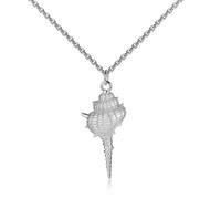 Kette mit Anhänger FIRETTI "Schmuck Geschenk Silber 925 Halsschmuck Ankerkette Schnecke", silberfarben, Halsketten, Damen, Silber 925 (Sterlingsilber), L: 45 B: 1,3mm, Made in Germany, B:1,3mm (663222