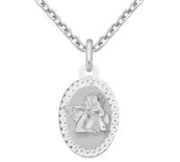 Kette mit Anhänger FIRETTI "Schmuck Geschenk Silber 925 Halsschmuck Halskette Ankerkette Engel", silber (silberfarben), Halsketten, Damen, Silber 925 (Sterlingsilber), L: 45, Made in Germany (96926150