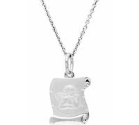 Kette mit Anhänger FIRETTI "Schmuck Geschenk Silber 925 Halsschmuck Halskette Ankerkette Engel", silber (silber, 925), Halsketten, Mädchen, Silber 925 (Sterlingsilber), L: 36 B: 1mm, B:1mm (62626511-0