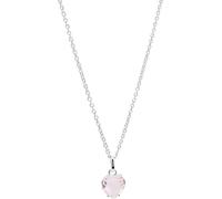 Kette mit Anhänger FIRETTI "Schmuck Geschenk Silber 925 Halsschmuck Halskette Ankerkette Herz", bunt (silberfarben, rosa), Halsketten, Damen, Silber 925 (Sterlingsilber), L: 45 B: 1mm, mit Glasstein, 