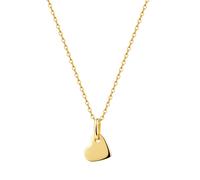 Kette mit Anhänger FIRETTI "Schmuck Geschenk Silber 925 Halsschmuck Halskette Ankerkette Herz", gelbgoldfarben, Halsketten, Damen, Silber 925 (Sterlingsilber), L: 45 B: 1,1mm, B:1,1mm (39538500-0) gel