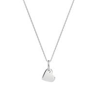 Kette mit Anhänger FIRETTI "Schmuck Geschenk Silber 925 Halsschmuck Halskette Ankerkette Herz", silberfarben, Halsketten, Damen, Silber 925 (Sterlingsilber), L: 45 B: 1,1mm, B:1,1mm (54717259-0) silbe