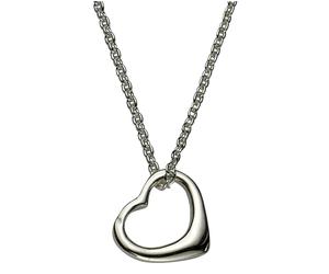 Kette mit Anhänger FIRETTI "Schmuck Geschenk Silber 925 Halsschmuck Halskette Ankerkette Herz", silber (silberfarben), Halsketten, Damen, Silber 925 (Sterlingsilber), L: 40,5 (77890362-0) silberfarben