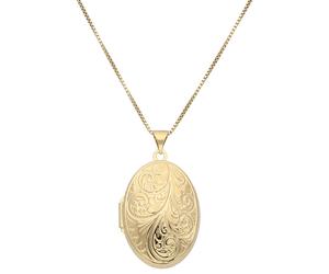 Kette mit Anhänger FIRETTI "Schmuck Geschenk Silber 925 Halsschmuck Halskette Venezianer Medaillon", gold (gelbgoldfarben), Halsketten, Damen, Silber 925 (Sterlingsilber), L: 45 B: 0,9mm, B:0,9mm (599