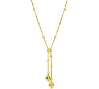 Kette mit Anhänger FIRETTI "Schmuck Geschenk Silber 925 Halsschmuck Halskette Y-Kette mit Kugeln", gold (gelbgoldfarben), Halsketten, Damen, Silber 925 (Sterlingsilber), L: 41 B: 0,9mm, B:0,9mm (87872