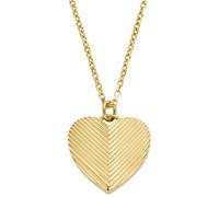 Kette mit Anhänger FOSSIL "Schmuck Geschenk Edelstahl Halskette HARLOW", gold (gelbgoldfarben), Halsketten, Damen, Edelstahl, L: 40,5 B: 1,7mm, glänzend, B:1,7mm (87708851-0) gelbgoldfarben