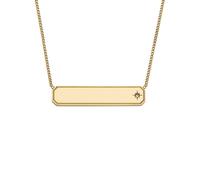 Fossil Sadie Damen Goldfarbene Edelstahl Halskette, JF04926710