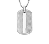 Kette mit Anhänger FOSSIL "Schmuck Geschenk Edelstahl KNOX", silber (edelstahlfarben), Halsketten, Damen, Edelstahl, L: 56 B: 1,1mm, B:1,1mm (31757158-0) edelstahlfarben