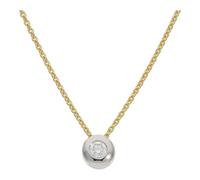 Kette mit Anhänger Gelb- und Weißgold 585 Brillant JL10-05-3896 JuwelmaLux