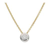 Kette mit Anhänger Gelb- und Weißgold 585 Brillant JL10-05-3897 JuwelmaLux
