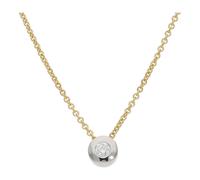 Kette mit Anhänger Gelb- und Weißgold 585 Brillant JL10-05-3898 JuwelmaLux