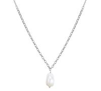 Glanzstücke München - Halskette Sterling Silber Süßwasser-Zuchtperle in Silber Ketten Damen