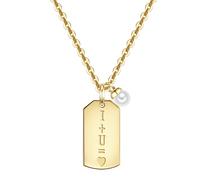 Kette mit Anhänger GLANZSTÜCKE MÜNCHEN "GSM1591", gold (gelbgold), Halsketten, Damen, 45,0cm Basiskette + 5,0cm Verlängerung, Silber 925 (Sterlingsilber), aus Sterling silber (50215256-0) gelbgold