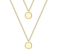 Kette mit Anhänger GLANZSTÜCKE MÜNCHEN "GSM1905", gelbgold, Halsketten, Damen, 45,0cm Basiskette + 5,0cm Verlängerung, Silber 925 (Sterlingsilber), aus Sterling Silber (75972741-0) gelbgold