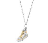 Kette mit Anhänger GLANZSTÜCKE MÜNCHEN "GSM2156", silber, Halsketten, Damen, 45,0cm Basiskette + 5,0cm Verlängerung,mit Zirkonia, Silber 925 (Sterlingsilber), mit Zirkonia (16513545-0) silber