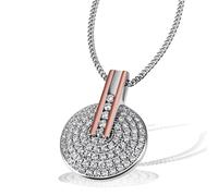 Kette mit Anhänger GOLDMAID, bunt (bicolor), Halsketten, Herren, Silber 925 (Sterlingsilber), Kette mit Anhänger (031702-0)